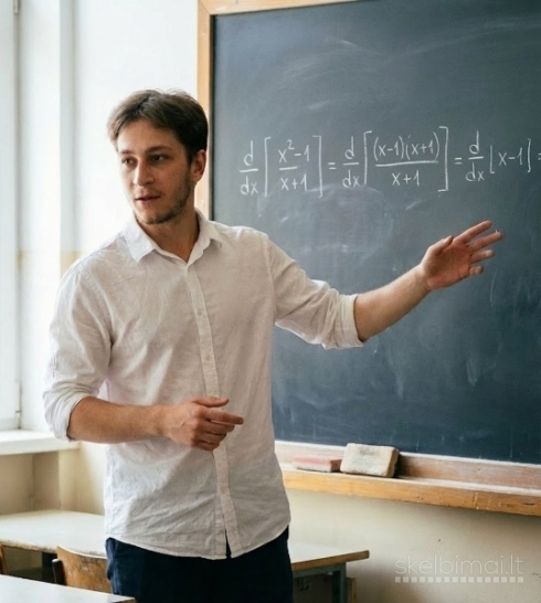 Matematikos korepetitorius. VBE, PUPP, 9-12kl, studentai, IB