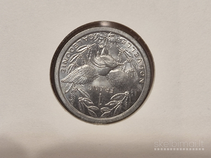 Naujoji Kaledonija 1 frankas, 1981 KM# 10 Num.voke