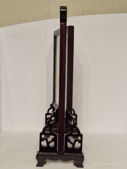 Kiniškas dekoratyvinis stalo ekranas su paukščių motyvu ~ 35cm.