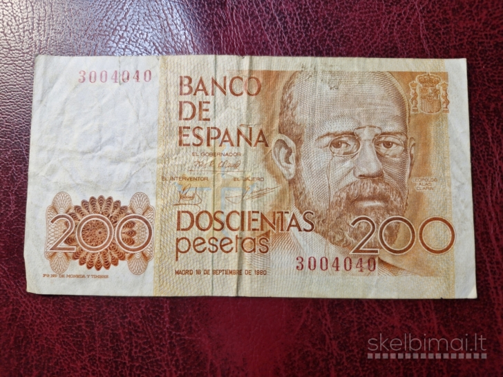 200 Pesetas 1980.09.16 Ispanija P-156a.1