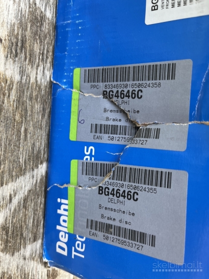 Naujas Delphi stabdžių diskų komplektas