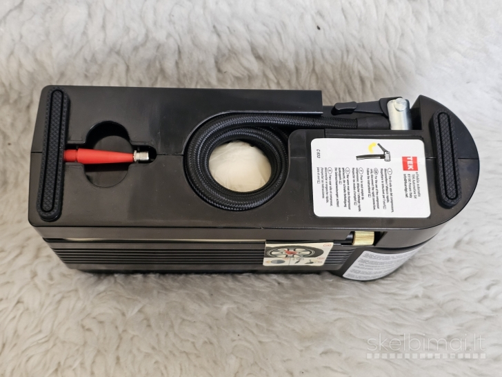 Naujas "Fix & Go" padangų remonto komplektas (oro kompresorius + sandariklis)