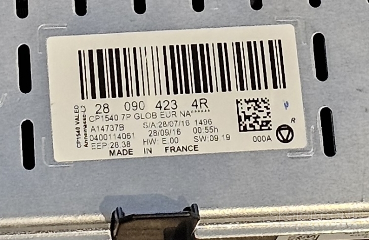 Renault ekranas 280904234R (R-link 2)