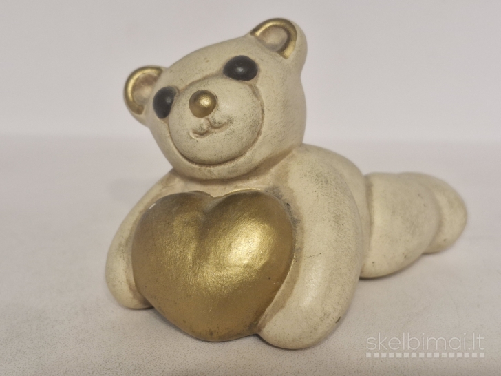 THUN keramikinis meškiukas su auksine širdimi