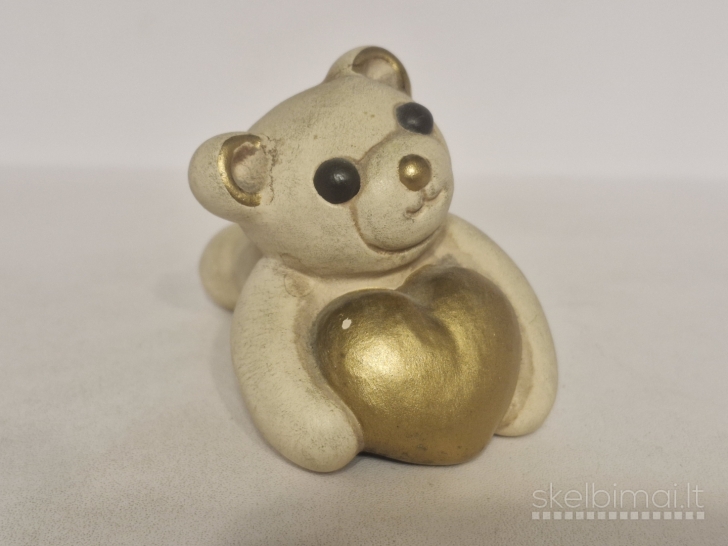 THUN keramikinis meškiukas su auksine širdimi