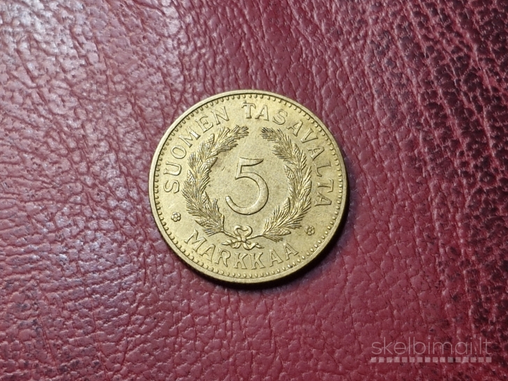 Suomija 5 markės, 1942 KM# 31