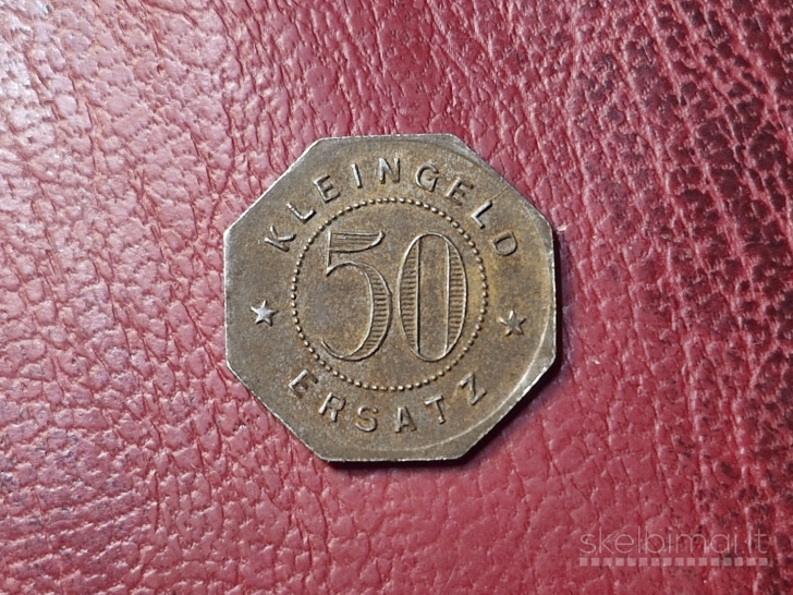 50 Pfennig 1917 Herrenberg Notgeld Vokietija Fe