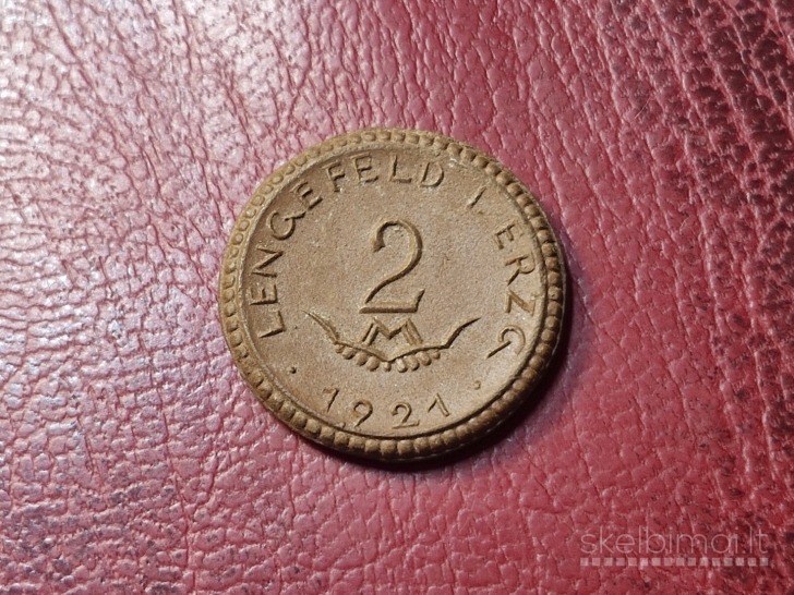 2 Mark 1921 Lengefeld im Erzgebirge Notgeld