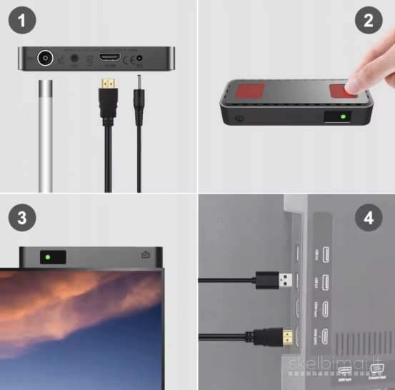  TV skaitmeninis dekoderis UBISHENG DVB-T2 / DVB-C