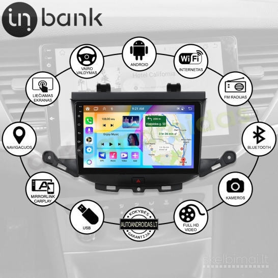 OPEL ASTRA K 2015-20 Android multimedia Carplay AndroidAuto