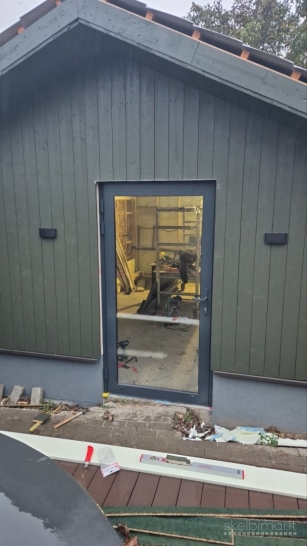 A++ klasės aliuminės lauko durys – šiltos, saugios | Sandėlyje / pagal užsakymą