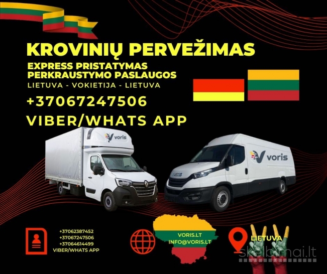Vokietija į Lietuvą Krovinių pervežimas