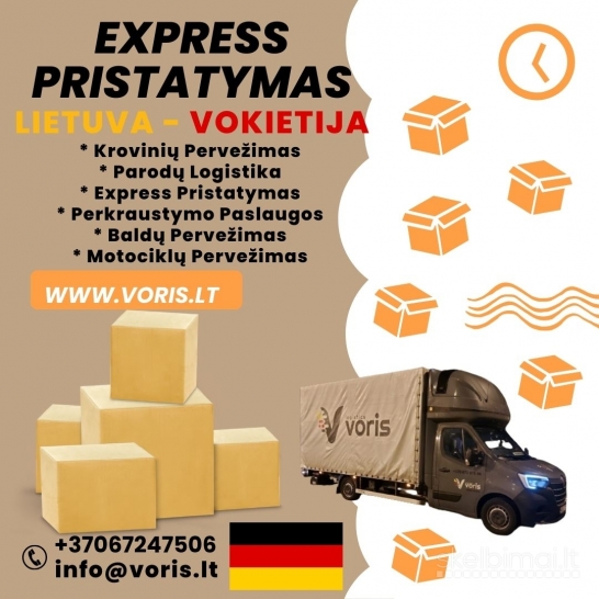 Vokietija į Lietuvą Krovinių pervežimas