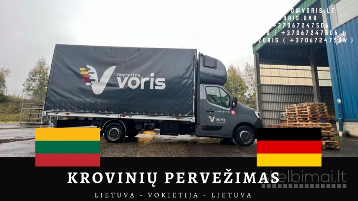 Vokietija į Lietuvą Krovinių pervežimas