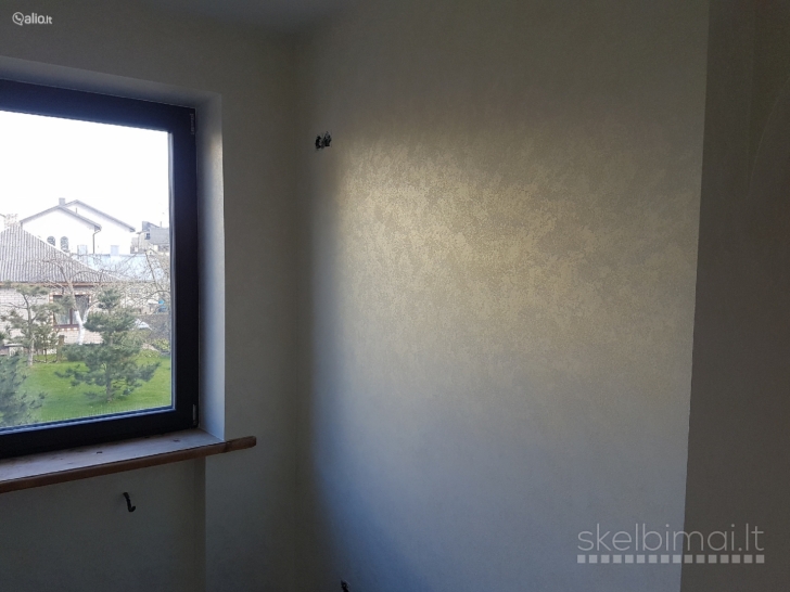 Perdazymas sienu lubu itrūkimų lubų bei sienų tinkavimas   