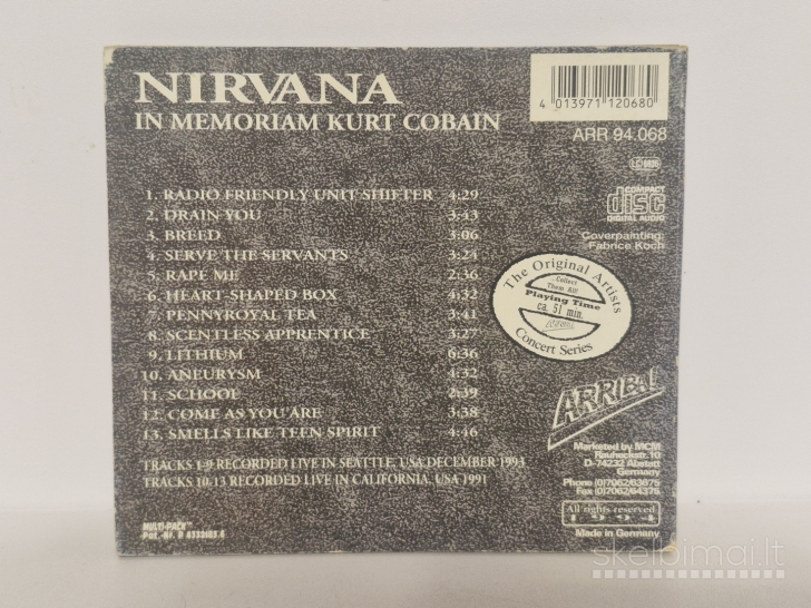 Audio CD Nirvana – In Memoriam Kurt Cobain