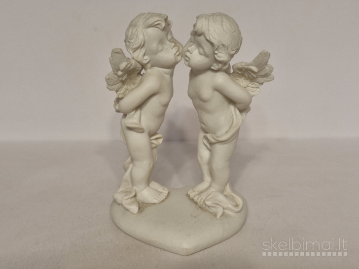 Angelų skulptūrelė "Bučinys" ~ 13cm.