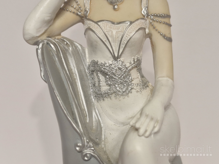 Art Deco stiliaus dekoratyvine dama ~ 25cm.