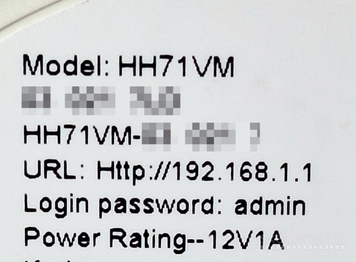 4G+ LTE modemas Alcatel HH71VM su maitinimo blokeliu