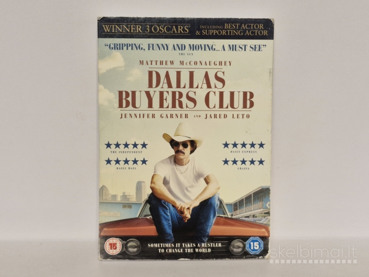DVD filmas Dallas Buyers Club vaid. Matthew McConaughey