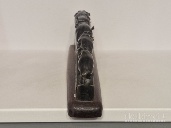 Rankų darbo dramblio procesijos skulptūra iš akmens ~ 32,5cm.