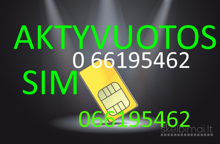 ANONIMINE AKTYVUOTA SIM KORTELE