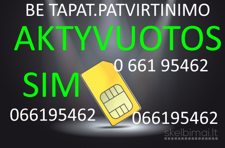 ANONIMINE SIM kortele