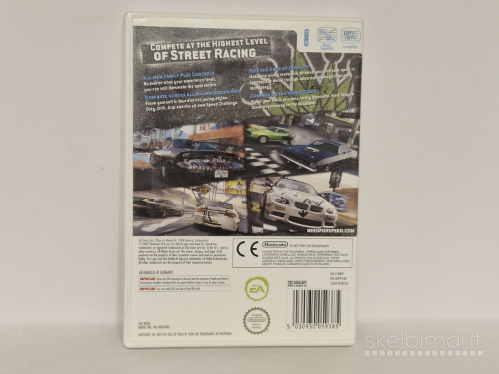 Žaidimas Need for Speed: ProStreet PAL Wii