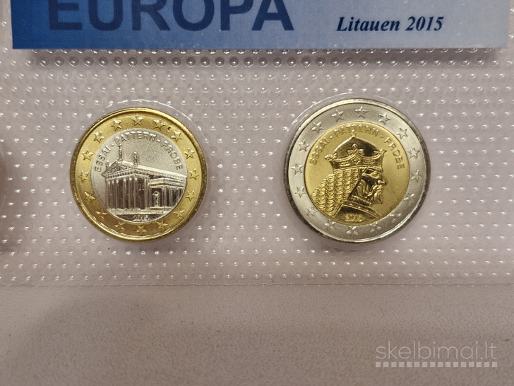 2015m. Lietuvos Euro monetų bandinių rinkinys set