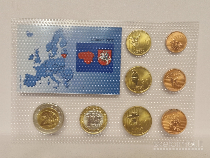 2015m. Lietuvos Euro monetų bandinių rinkinys set
