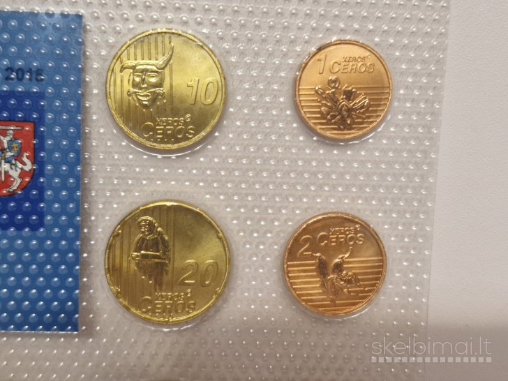2015m. Lietuvos Euro monetų bandinių rinkinys set