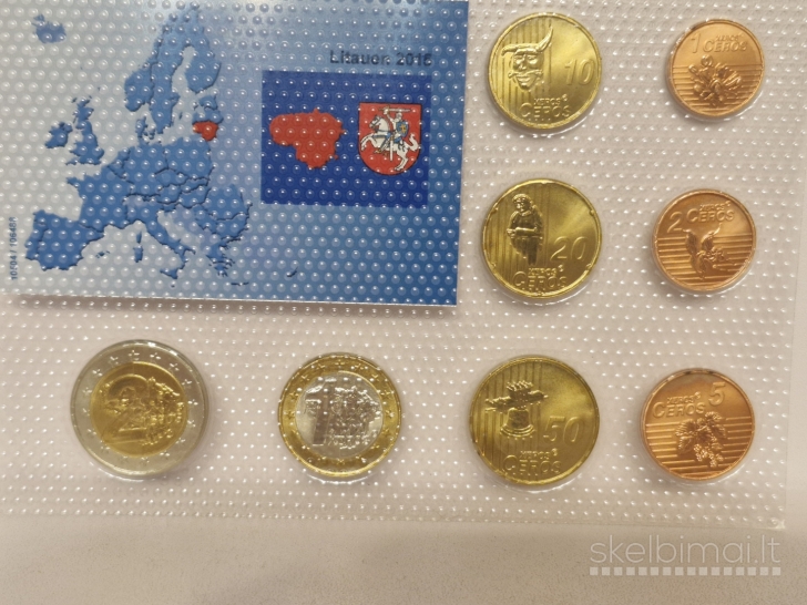 2015m. Lietuvos Euro monetų bandinių rinkinys set