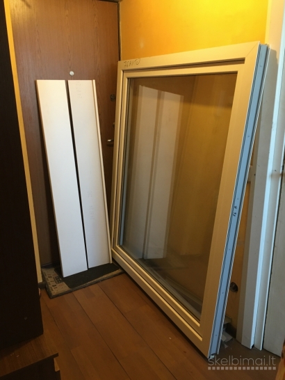 Parduodami nauji GEALAN plastikiniai langai ir durys su trigubu stiklo paketu.