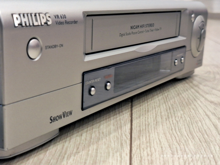 Philips VR630 vaizdo HiFi grotuvas (VHS)