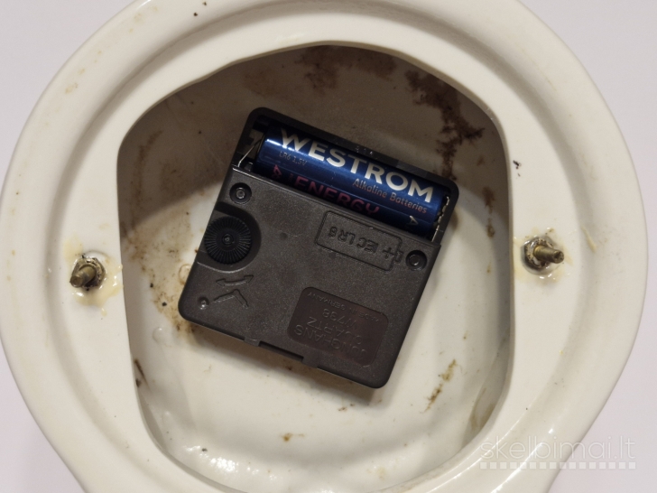 Porcelianinis rokokinis laikrodis "Original Germany" - 33cm., veikiantis