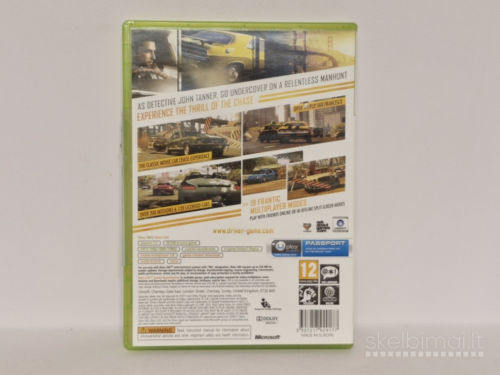 Žaidimas Driver: San Francisco PAL Xbox 360