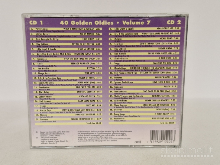 Dvigubas audio CD Various – 40 Golden Oldies Volume 7