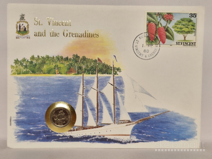 Rytų Karibų valstybės 10 centų, 1986 KM# 13 N.voke