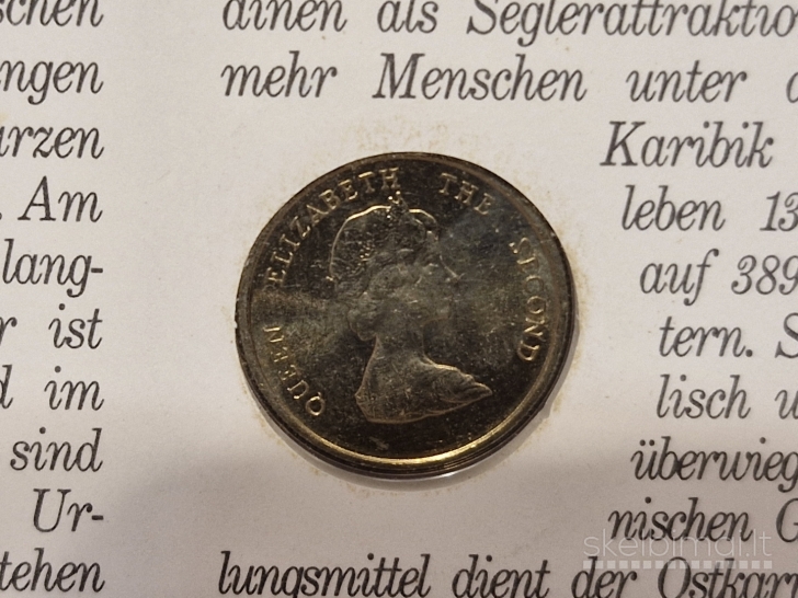 Rytų Karibų valstybės 10 centų, 1986 KM# 13 N.voke