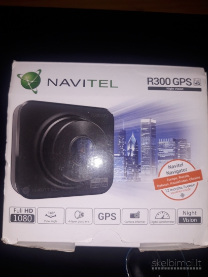 Vaizdo registratorius - gps NAVITEL R300 GPS