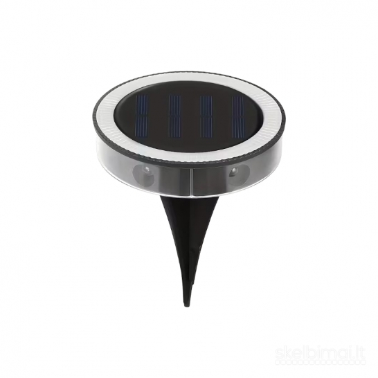 LED saulės energijos lauko ir sienos šviestuvas su 6 LED (1 vnt.)