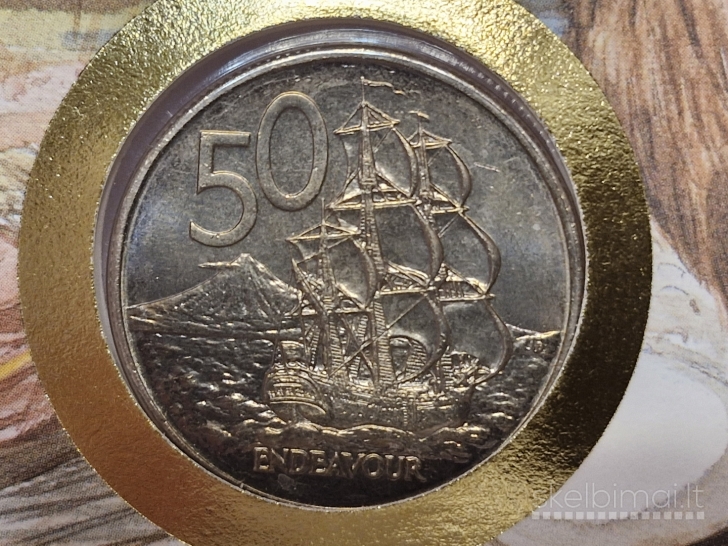 Naujoji Zelandija 50 centų, 1982 KM# 37 Numiz.voke