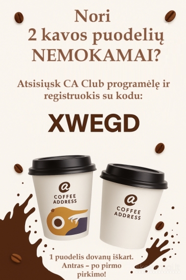 Su kodu XWEGD GAUK 2 kavos nemokamai CA CLUB
