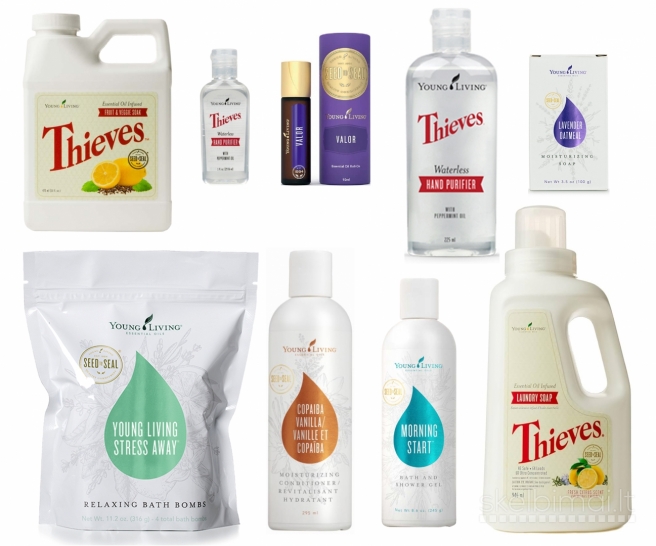 Young Living kompanijos eterinis aliejus