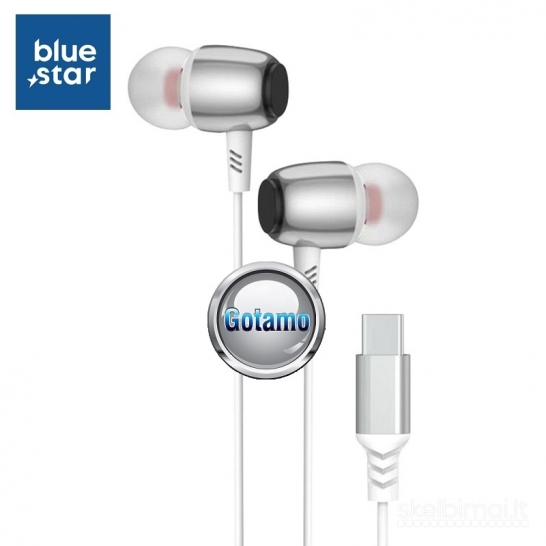 651 Type-C ausinės Blue Star su DAC čipu WWW.GOTAMO.LT