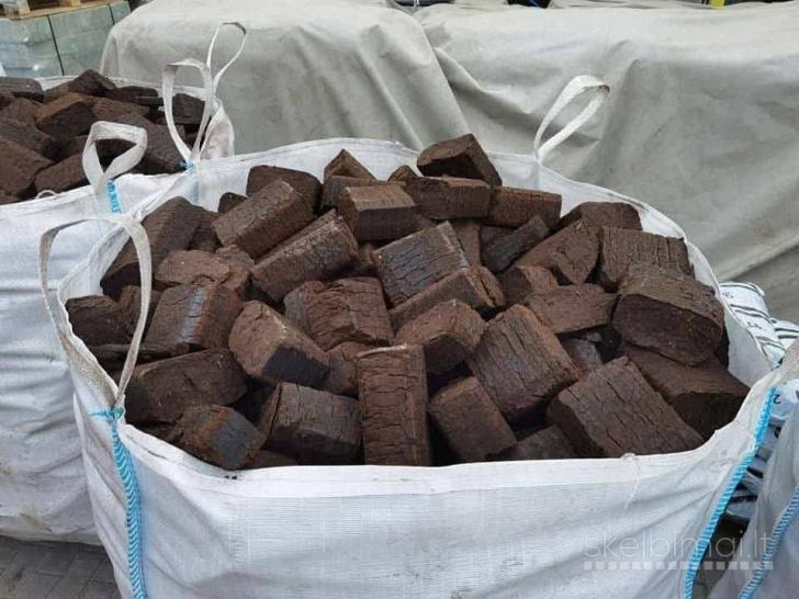 Granulės* Briketai *Anglis* Durpė