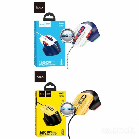 653 Pelės žaidimams 3600DPI Hoco WWW.GOTAMO.LT