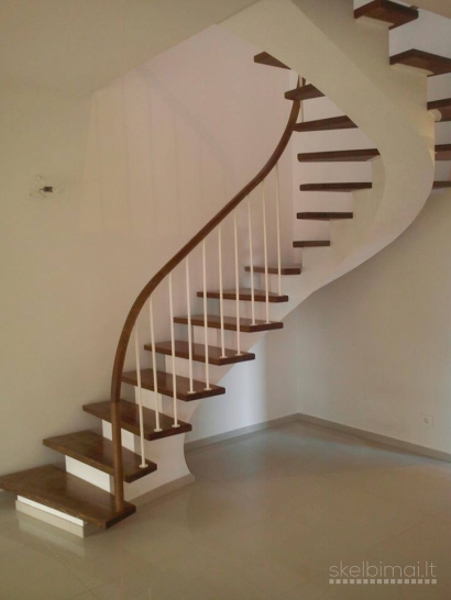 Laiptai, tvorelės, terasos