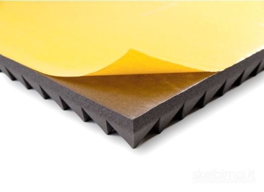 Nepalaikantis degimo akustinis porolonas „PIRAMIDĖS-F“ garso izoliacija