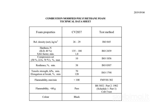 Nepalaikantis degimo akustinis porolonas „PIRAMIDĖS-F“ garso izoliacija